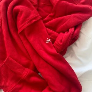 Women’s Alo yoga red sweatshirt